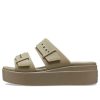 Crocs (WMNS) Brooklyn Low Sandals “Khaki” 207431