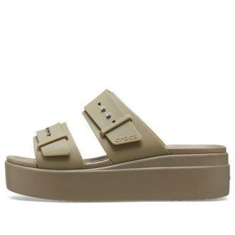 Crocs (WMNS) Brooklyn Low Wedge Sandal “Beige” 207431-260
