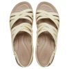 Crocs (WMNS) Brooklyn Strappy Low Wedge “Bone” 206751-2Y2