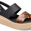 Crocs (WMNS) Brooklyn Tort Low Wedge “Black Brown” 207864-0C4
