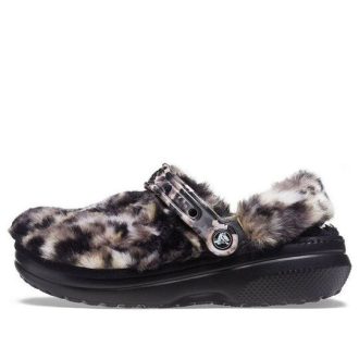 Crocs (WMNS) Classic Fur Sure “Lined Animal Oreo” 207303-0C4