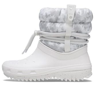 Crocs (WMNS) Classic Neo Puff Luxe Boots “White Grey” 207312-1CR