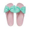 Crocs (WMNS) Classic Platform Bow Flip Flops “Pink Teal” 210182-606