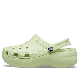 Crocs (WMNS) Classic Platform Clog “Celery” 206750-335