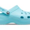 Crocs (WMNS) Classic Platform Clog “Pure Water” 206750-4SS