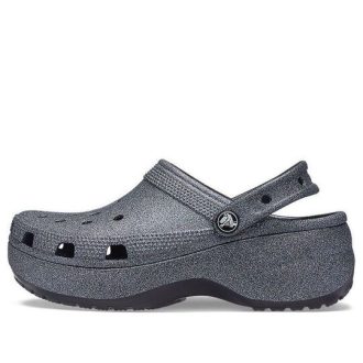 Crocs (WMNS) Classic Platform Glitter II Clog “Black” 207770-001
