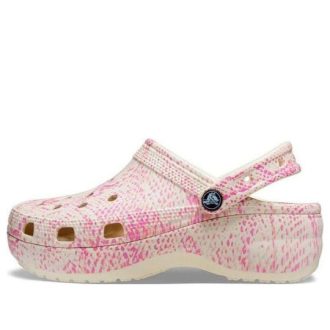 Crocs (WMNS) Classic Platform Snake Print Clogs “Pink” 207328-2Y3