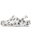 Crocs (WMNS) Classic Skull Print Clogs “White Black” 208993-103