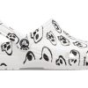 Crocs (WMNS) Classic Skull Print Clogs “White Black” 208993-103