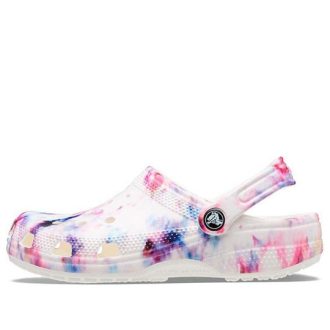 Crocs (WMNS) Classic Tie Dye Graphic Clog “Garnet & Multi” 205453-6TS