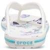 Crocs (WMNS) Crocband Flowers Flip-Flops White 206101-1C8