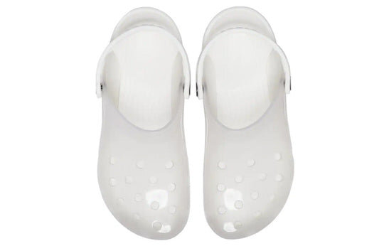 Crocs (WMNS) Jelly Crocs Transparent Unisex White Sandals 206908-100 Crocs (WMNS) Jelly Crocs Transparent Unisex White Sandals 206908-100