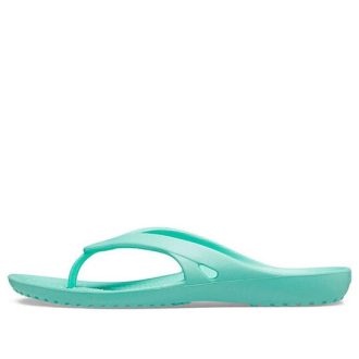 Crocs (WMNS) Kadee 2 Cozy Non-Slip Sports Slippers Green 202492-3U3