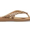 Crocs (WMNS) Kadee ll Leopard Print Flip-Flops Brown 206398-98R
