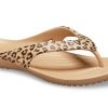 Crocs (WMNS) Kadee ll Leopard Print Flip-Flops Brown 206398-98R