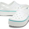 Crocs (WMNS) Lightweight Cozy Outdoor Beach White Blue Sandals “White Blue” 205434-1E0