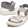 Crocs (WMNS) Literide Graphic Sandals “Grey” 205375-0E9