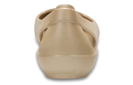 Crocs (WMNS) Minimalistic Casual Flat Sports Gold Color Sandals 202811-710 Crocs (WMNS) Minimalistic Casual Flat Sports Gold Color Sandals 202811-710