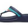 Crocs (WMNS) Monterey Bead Strap Wedge “Dark Blue” 206641-4HQ