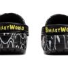 Crocs (WMNS) Smiley World Classic Clogs “Black White Yellow” 873137