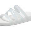 Crocs (WMNS) Splash Glossy Strappy Sandal “White” 208537-100