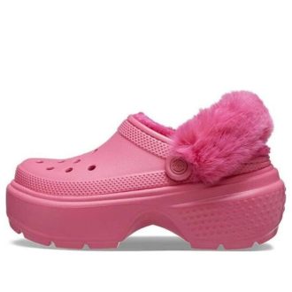 Crocs (WMNS) Stomp Lined Clog “Hyper Pink” 208546-6VZ