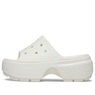 Crocs (WMNS) Stomp Slides “White” 209346-0WV