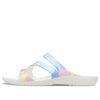 Crocs (WMNS) Swiftwater Crocs Casual Multi-Color Tie Dye Sandals “White” 206894-928 Crocs (WMNS) Swiftwater Crocs Casual Multi-Color Tie Dye Sandals “White” 206894-928