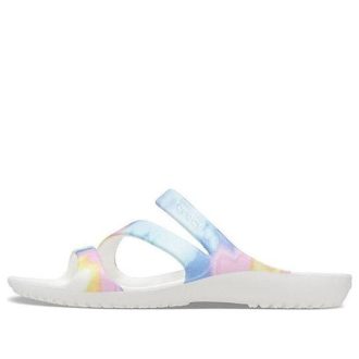 Crocs (WMNS) Swiftwater Crocs Casual Multi-Color Tie Dye Sandals “White” 206894-928