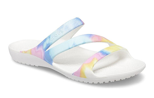 Crocs (WMNS) Swiftwater Crocs Casual Multi-Color Tie Dye Sandals “White” 206894-928 Crocs (WMNS) Swiftwater Crocs Casual Multi-Color Tie Dye Sandals “White” 206894-928