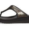 Crocs (WMNS) Thick Sole Black Copper Flip-Flops 205604-0FG