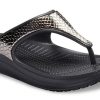 Crocs (WMNS) Thick Sole Black Copper Flip-Flops 205604-0FG