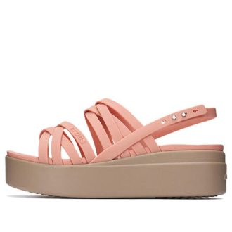 Crocs (WMNS) Thick Sole Cozy Fashion Sports Pink Sandals 206751-6RL