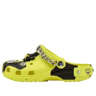 Crocs x MCM Camouflage Print Clogs “Neon Yellow” MEXCSMM27YN