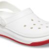 Crocsband Full Force Thick Sole Sandals White Red Unisex 206122-100
