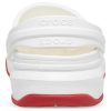 Crocsband Full Force Thick Sole Sandals White Red Unisex 206122-100