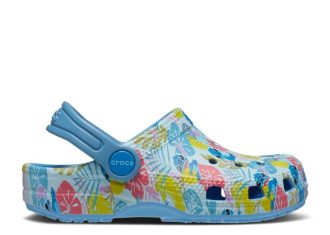 Disney x Classic Clog Toddler “Stitch Hawaiian Print”