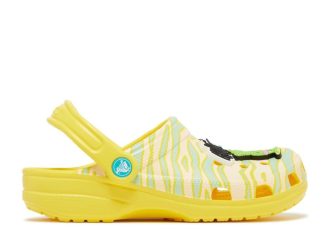 Ron English x Classic Clog Kids “Party Animals – Zebra Lemon”
